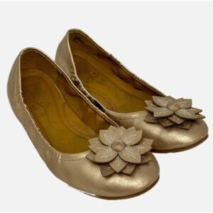 Mootsie Tootsie Gold Ballet Slip On Shoes